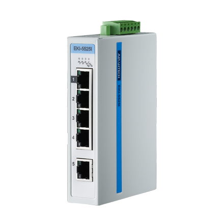ProView 5-port 10/100Mbps Industrial Switch, Extreme Temp -40~75&#8451;